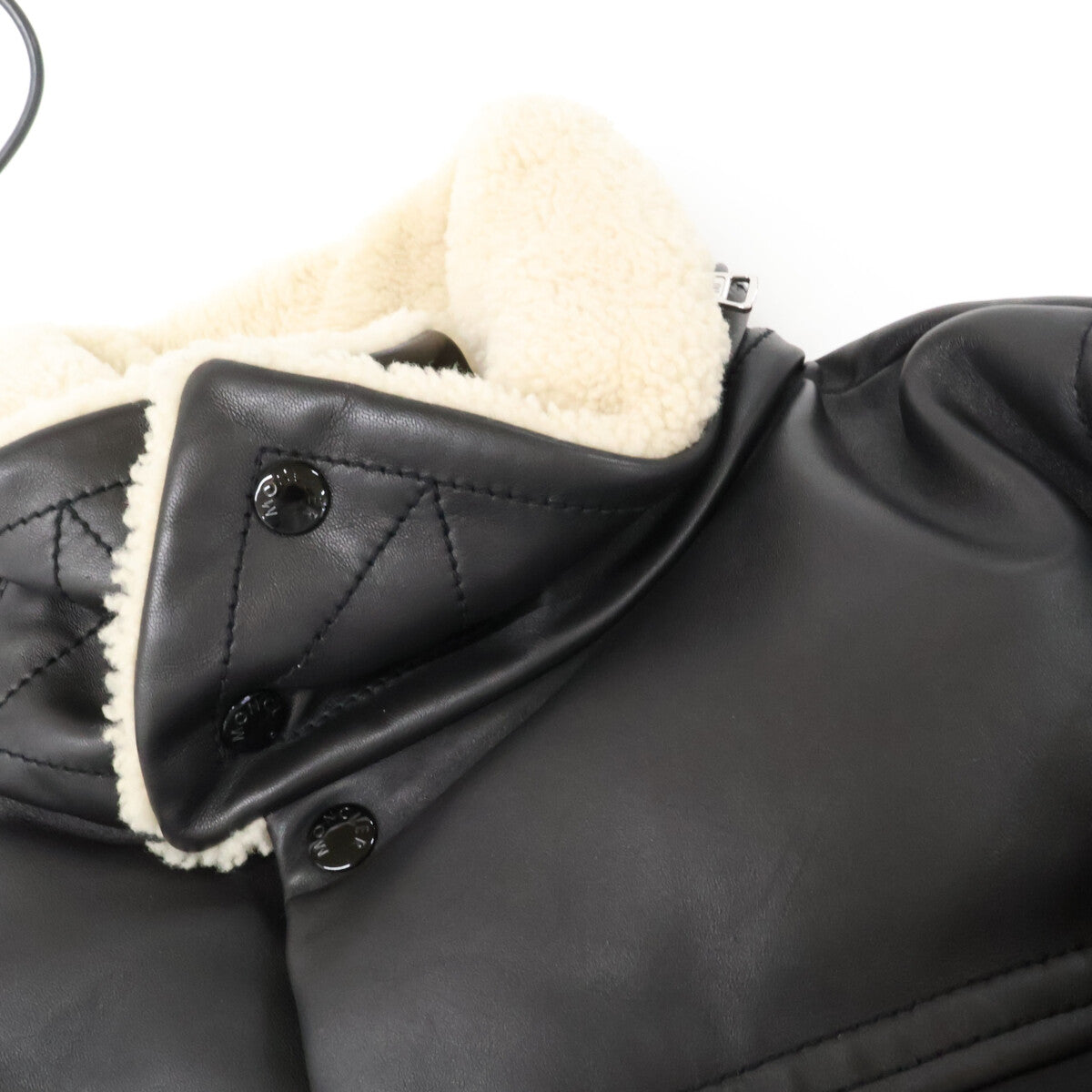 MONCLER モンクレール 新品同様 LEO シープスキン切替 ボア ダウンジャケット ジャケット