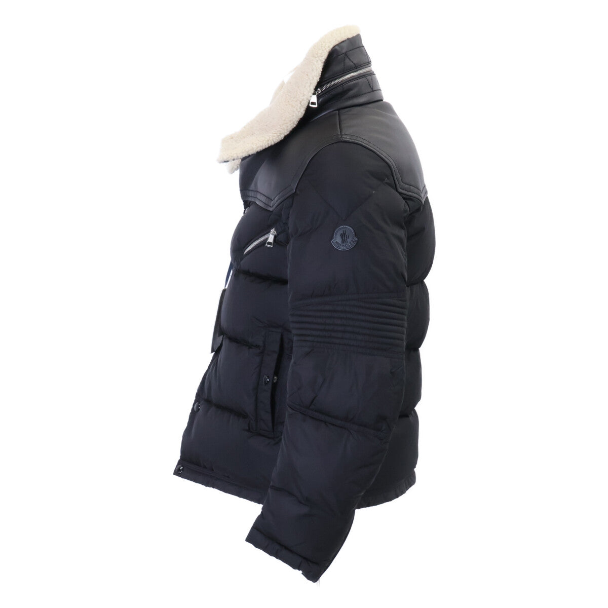 MONCLER モンクレール 新品同様 LEO シープスキン切替 ボア ダウンジャケット ジャケット