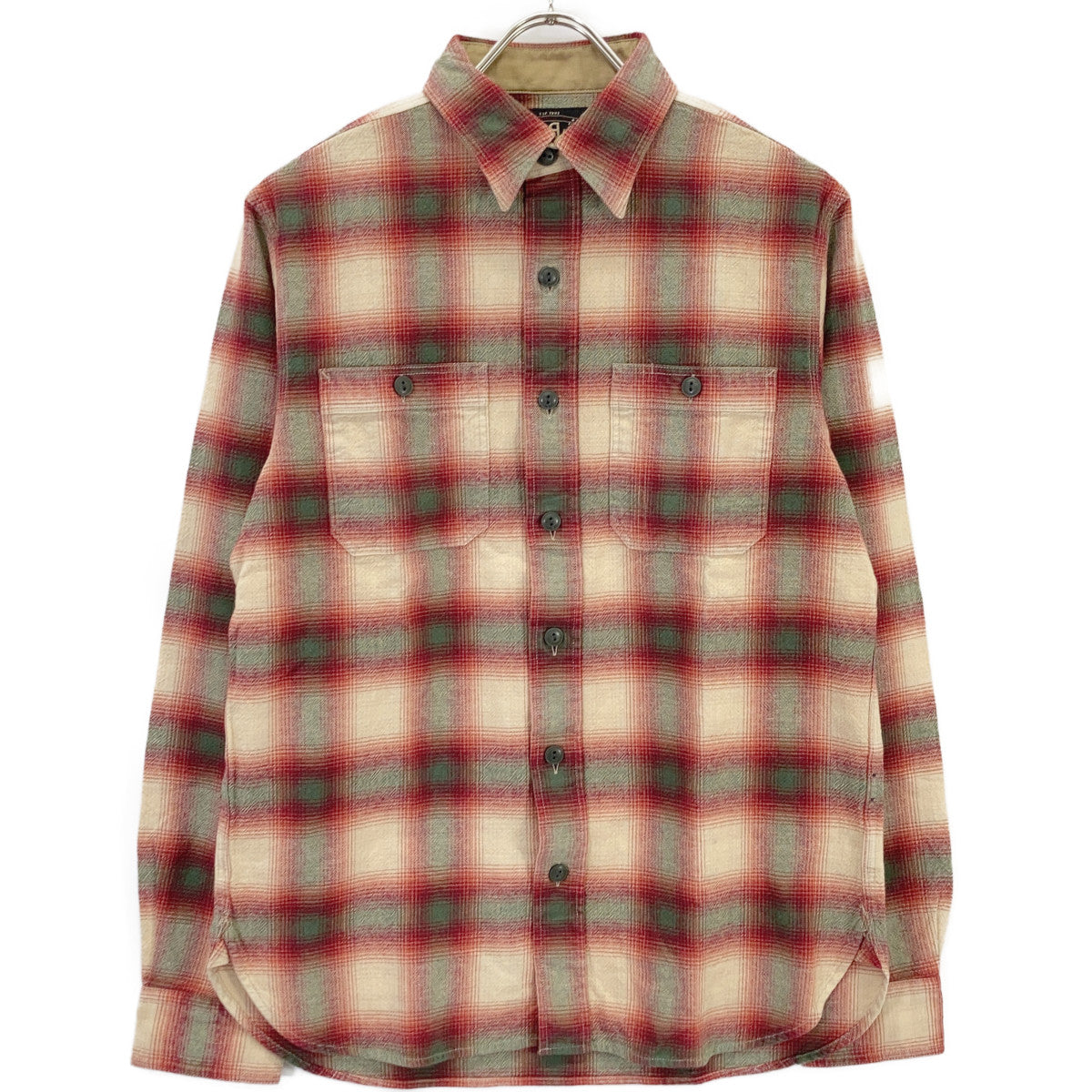RRL ダブルアールエル 782567202001 レッド オンブレ チェックシャツ トップス