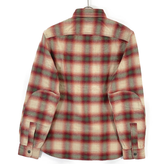 RRL Double RL 782567202001 Red Ombre Check Shirt Top