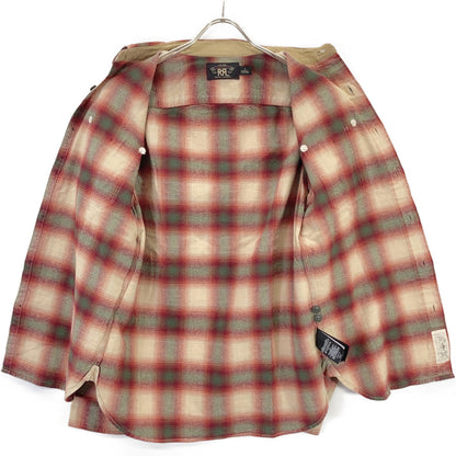 RRL ダブルアールエル 782567202001 レッド オンブレ チェックシャツ トップス