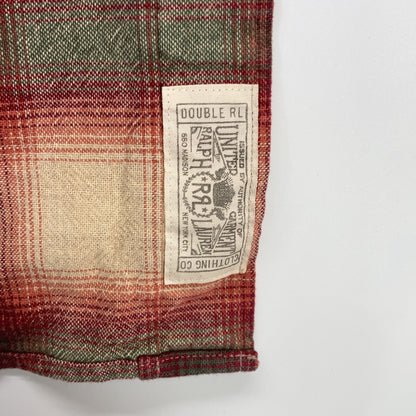 RRL ダブルアールエル 782567202001 レッド オンブレ チェックシャツ トップス
