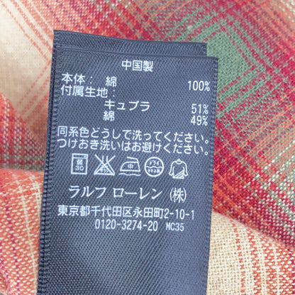 RRL ダブルアールエル 782567202001 レッド オンブレ チェックシャツ トップス