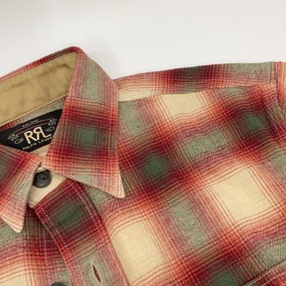 RRL ダブルアールエル 782567202001 レッド オンブレ チェックシャツ トップス