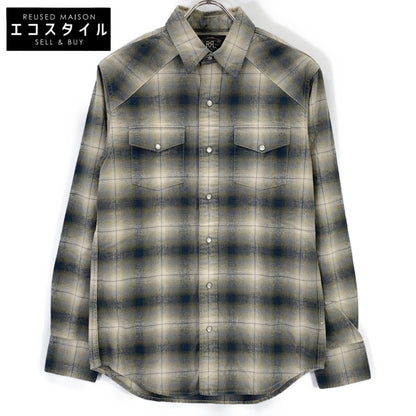 RRL ダブルアールエル 782507814001 グレー オンブレ チェックシャツ トップス