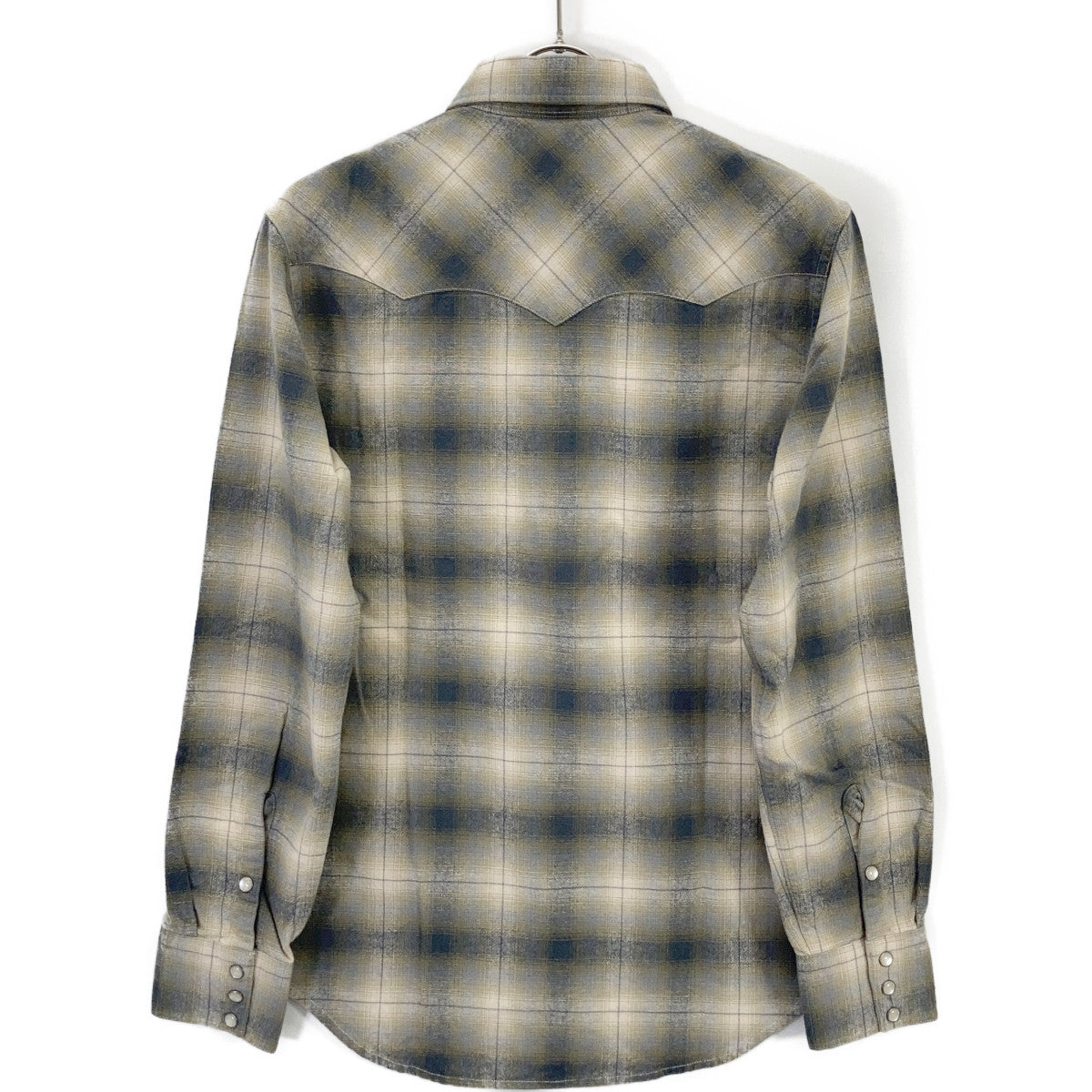 RRL ダブルアールエル 782507814001 グレー オンブレ チェックシャツ トップス