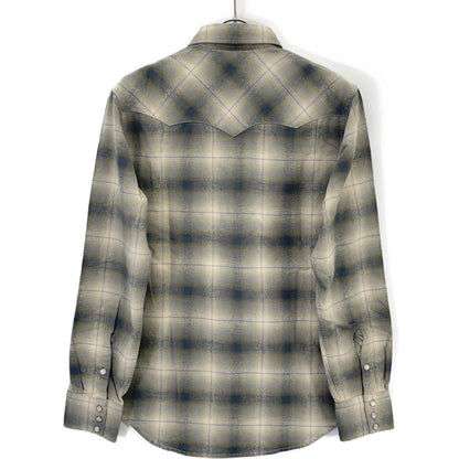 RRL ダブルアールエル 782507814001 グレー オンブレ チェックシャツ トップス