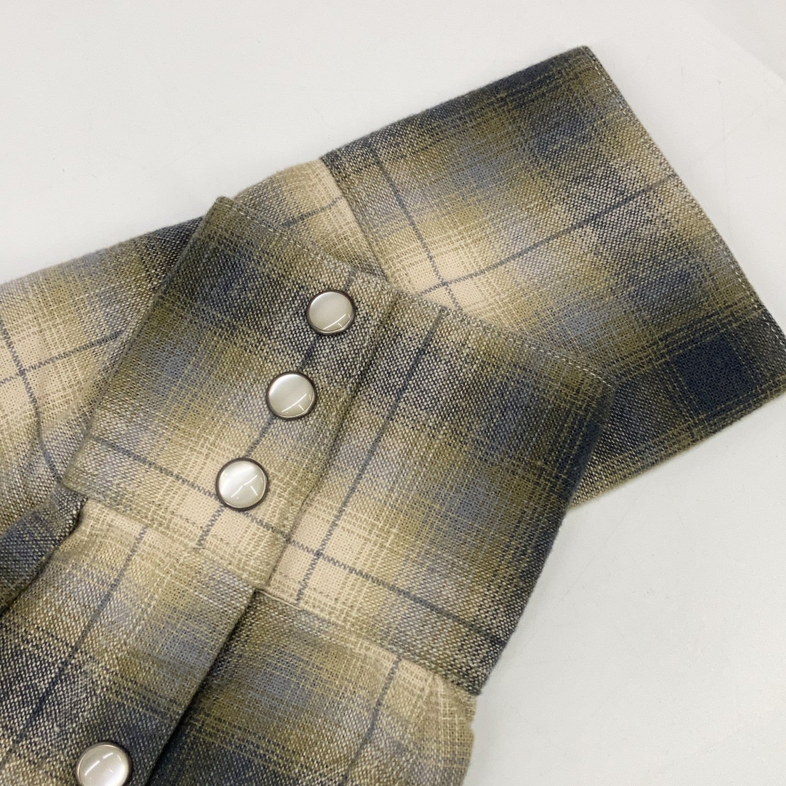 RRL ダブルアールエル 782507814001 グレー オンブレ チェックシャツ トップス