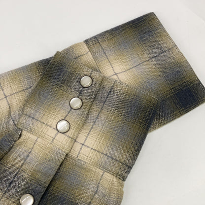 RRL ダブルアールエル 782507814001 グレー オンブレ チェックシャツ トップス