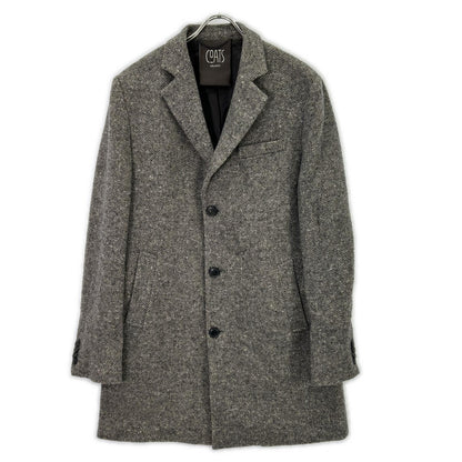 COATS MILANO COATS MILANO 灰色 羊毛 人字纹 切斯特大衣 大衣 50