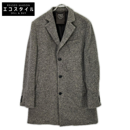 COATS MILANO COATS MILANO 灰色 羊毛 人字纹 切斯特大衣 大衣 50