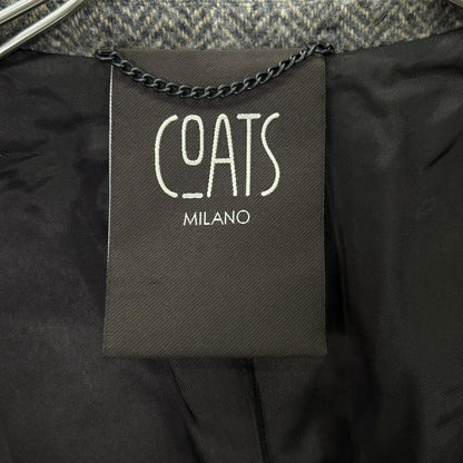 COATS MILANO COATS MILANO 灰色 羊毛 人字纹 切斯特大衣 大衣 50