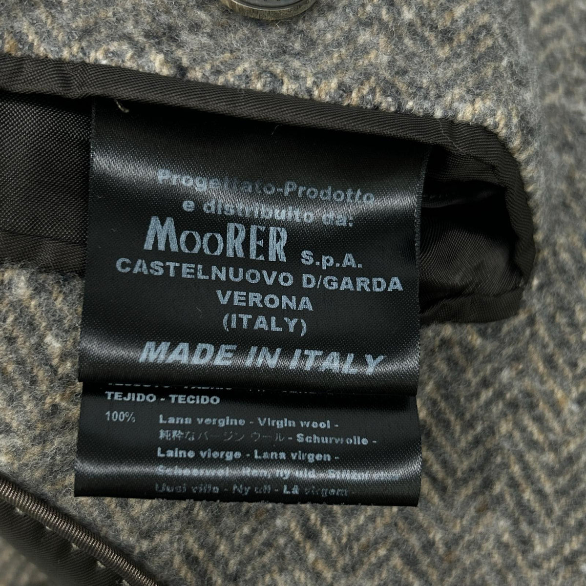 COATS MILANO COATS MILANO 灰色 羊毛 人字纹 切斯特大衣 大衣 50