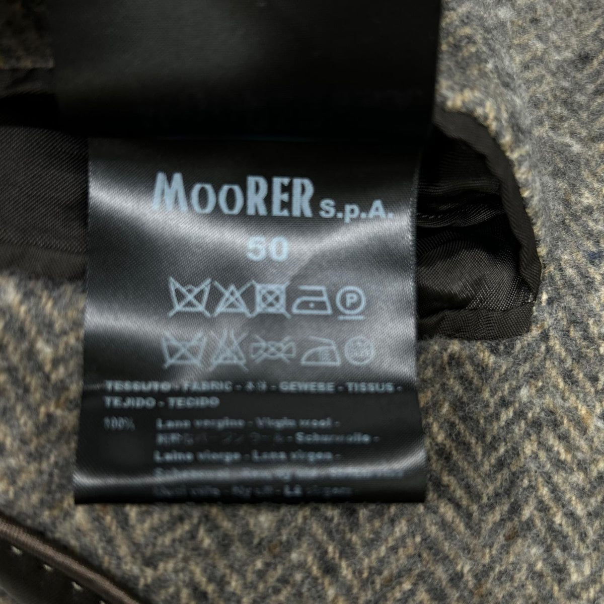 COATS MILANO COATS MILANO 灰色 羊毛 人字纹 切斯特大衣 大衣 50