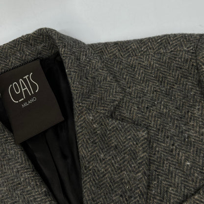 COATS MILANO COATS MILANO 灰色 羊毛 人字纹 切斯特大衣 大衣 50