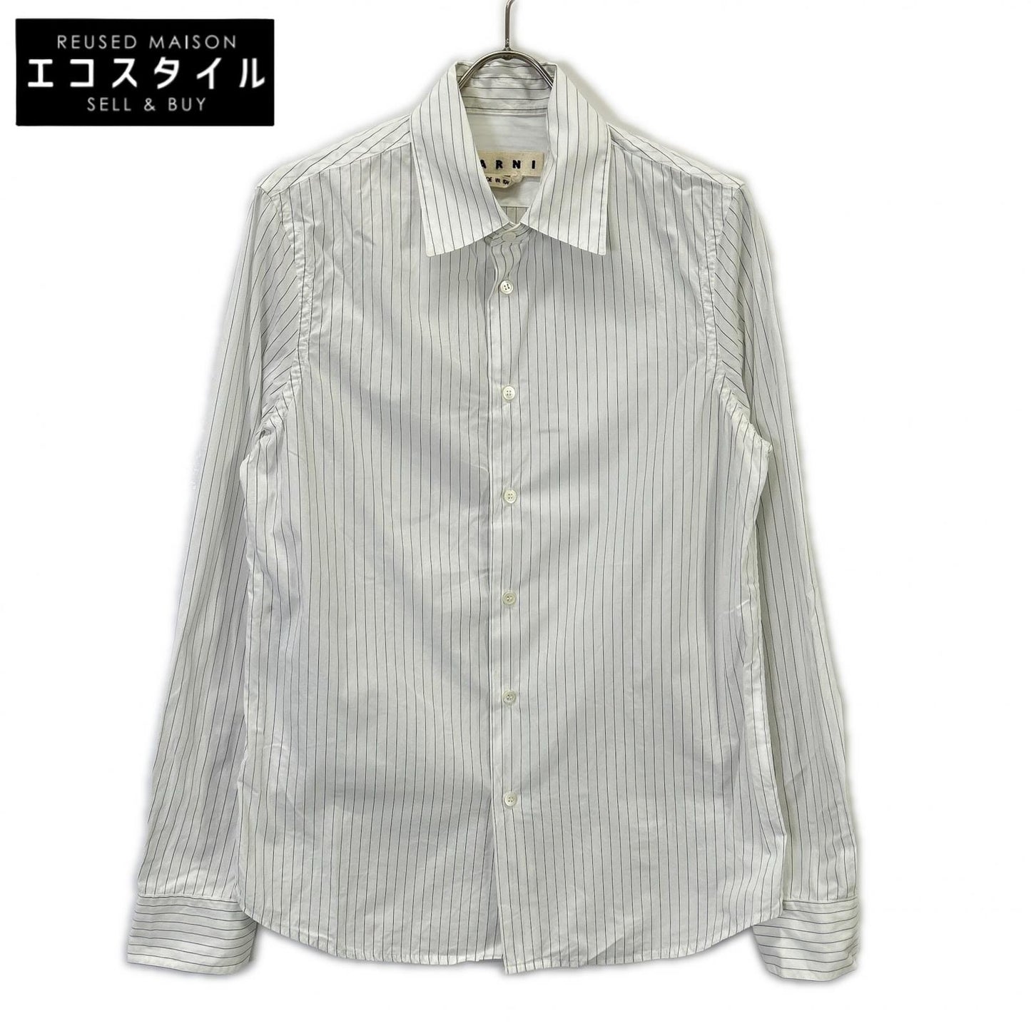 MARNI マルニ CUMU0024A0 Striped Long-sleeved Shirt Top [Domestic authentic]