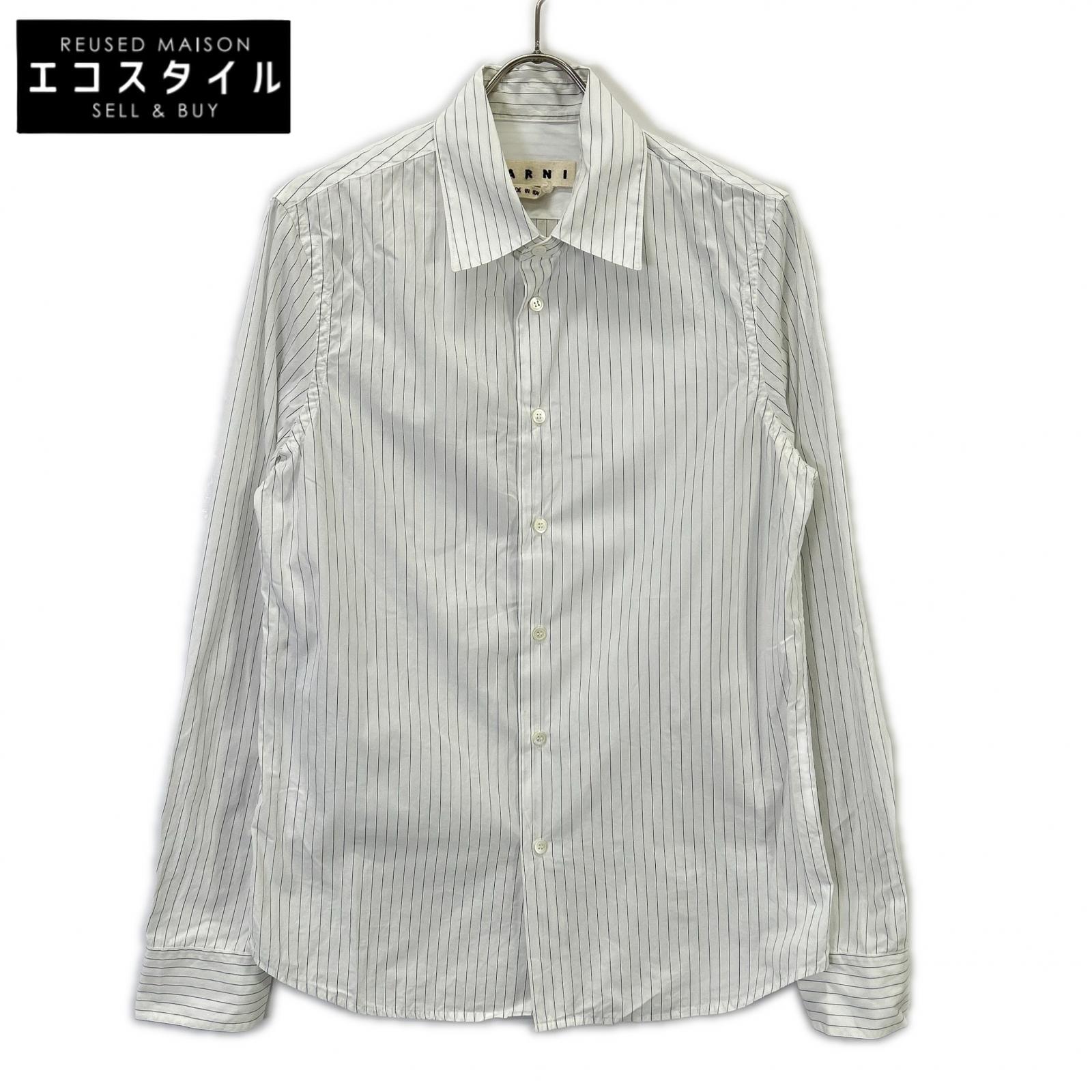 MARNI マルニ CUMU0024A0 Striped Long-sleeved Shirt Top [Domestic authentic]