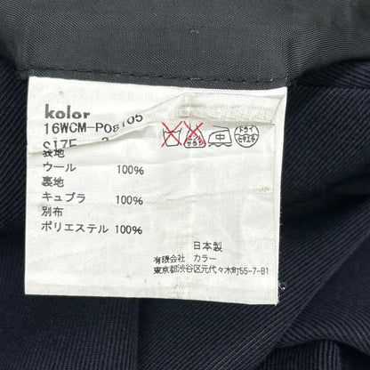 kolor 16WCM-P08105 Wool Serge Cropped Pants Bottoms 2