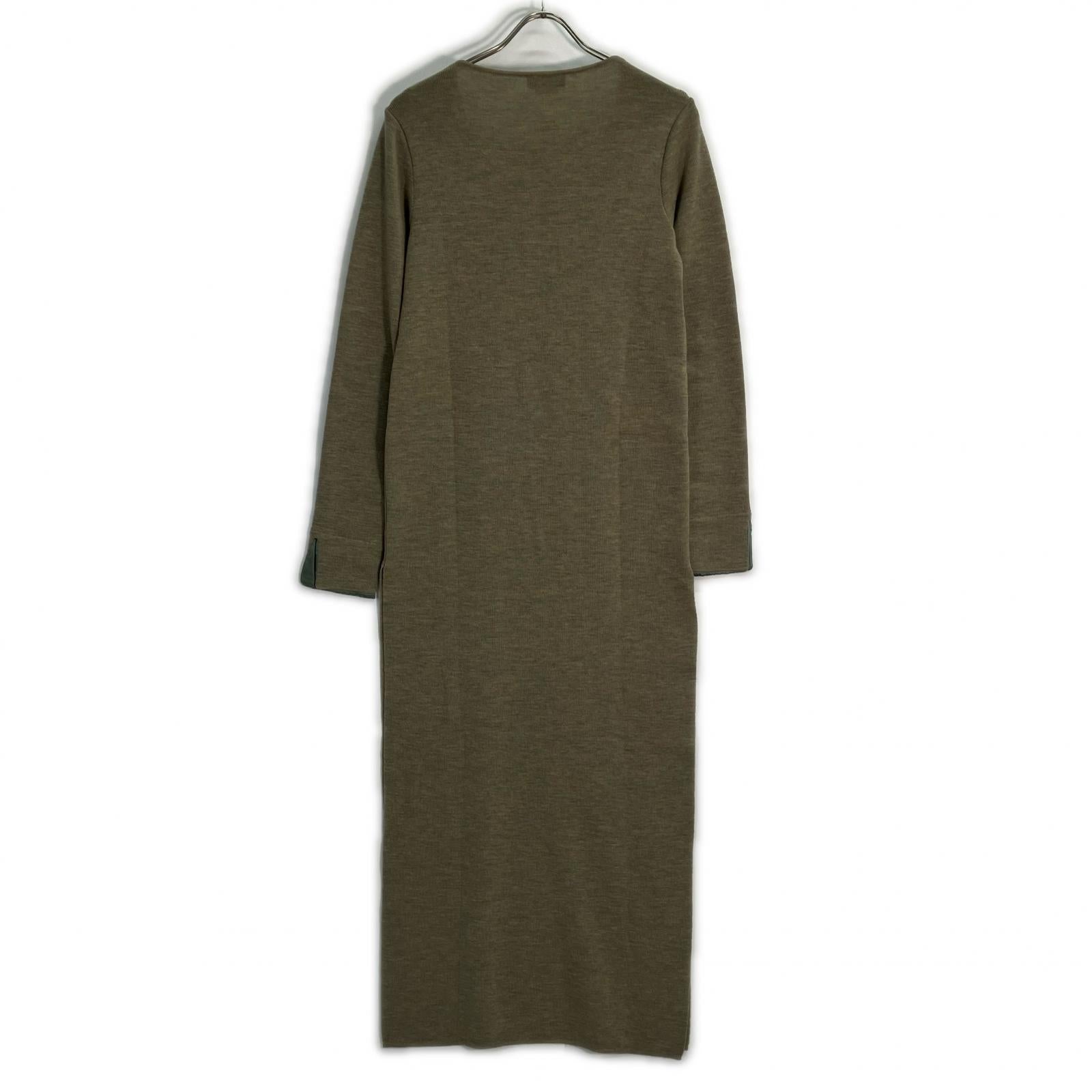 ETRO Gray Slit Knit Dress Dress 42