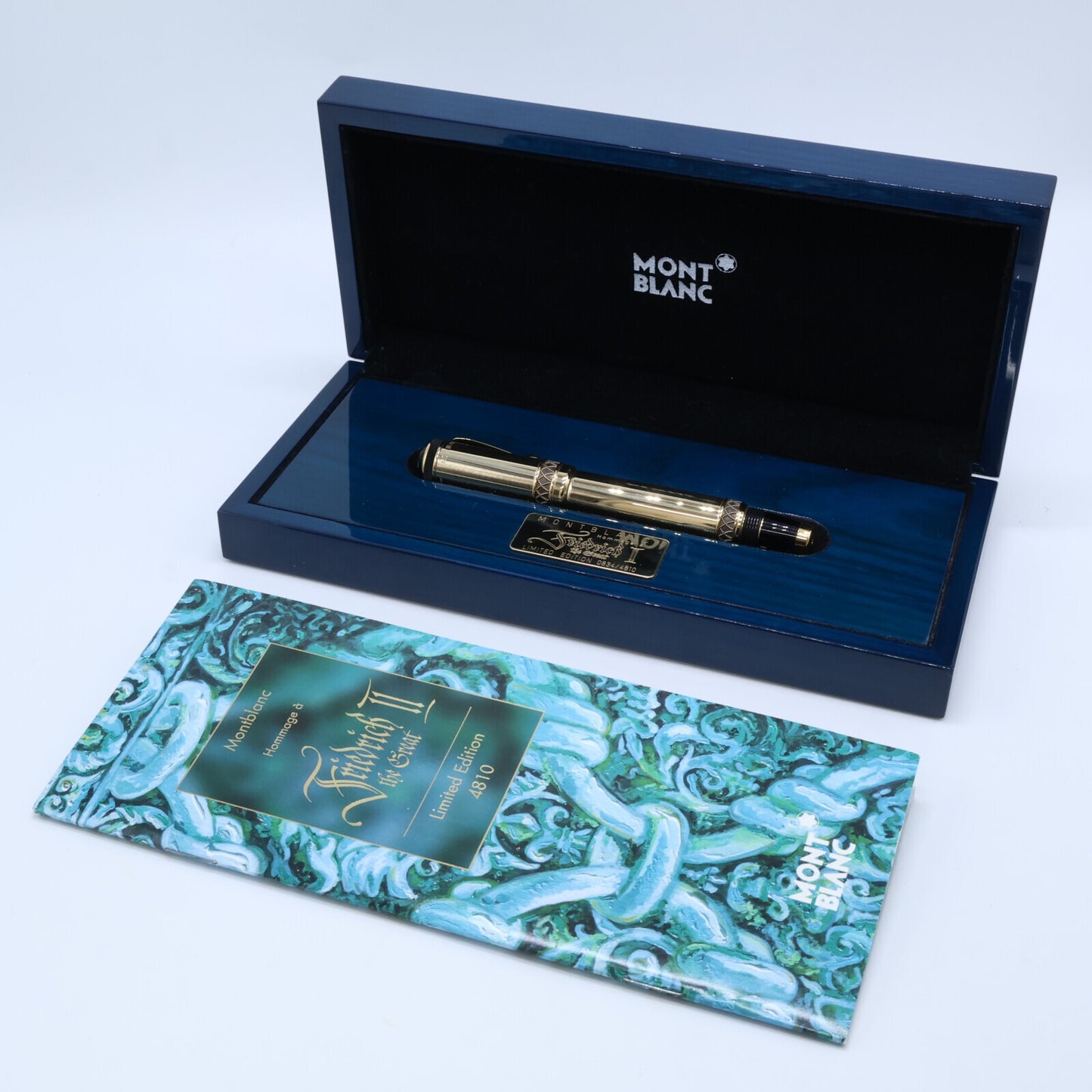 MONTBLANC 万宝龙 精品赞助人系列1999 腓特烈二世 18K M笔尖 钢笔 文具