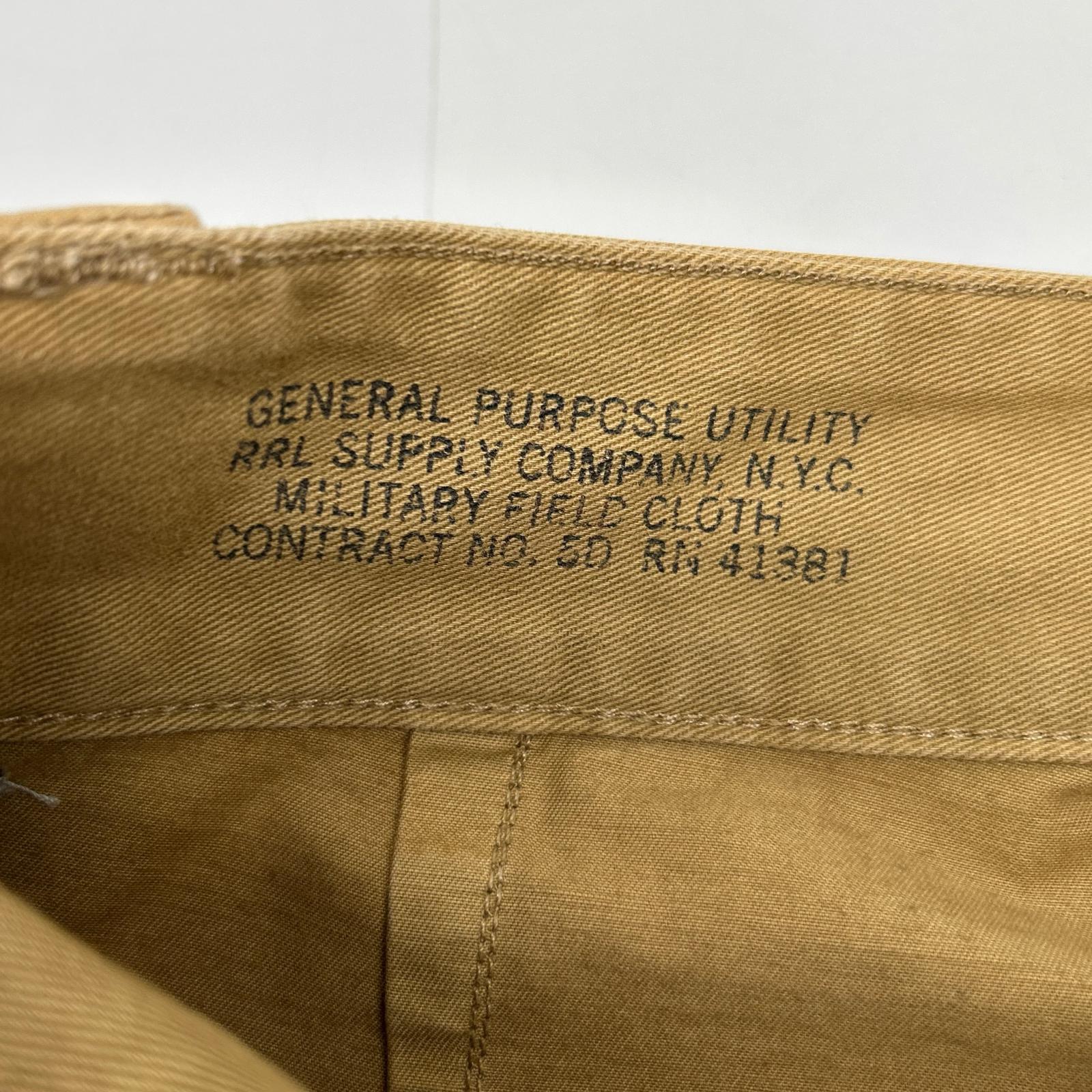 RRL ダブルアールエル MNRRSHOM4N00033 ベージュ ミリタリ ショートパンツ ボトムス