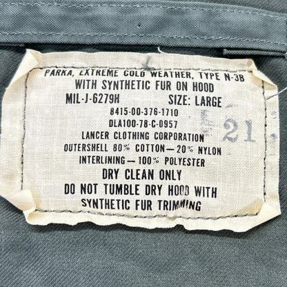 8415-00-376 US Military N-3B Flight Jacket L Men's