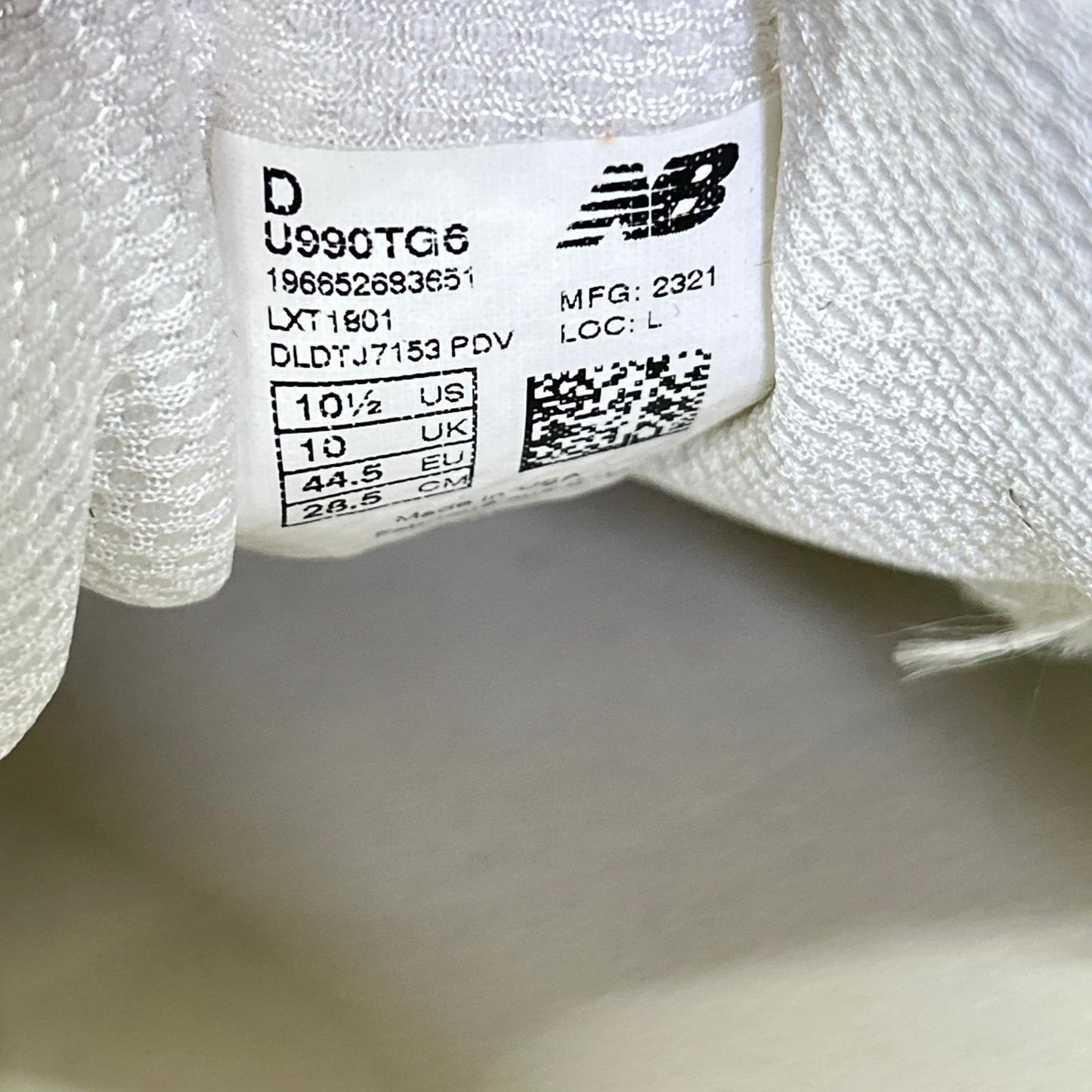 NEW BALANCE 新百伦 U990TG6 V6 美国制造 绒面/网眼 运动鞋