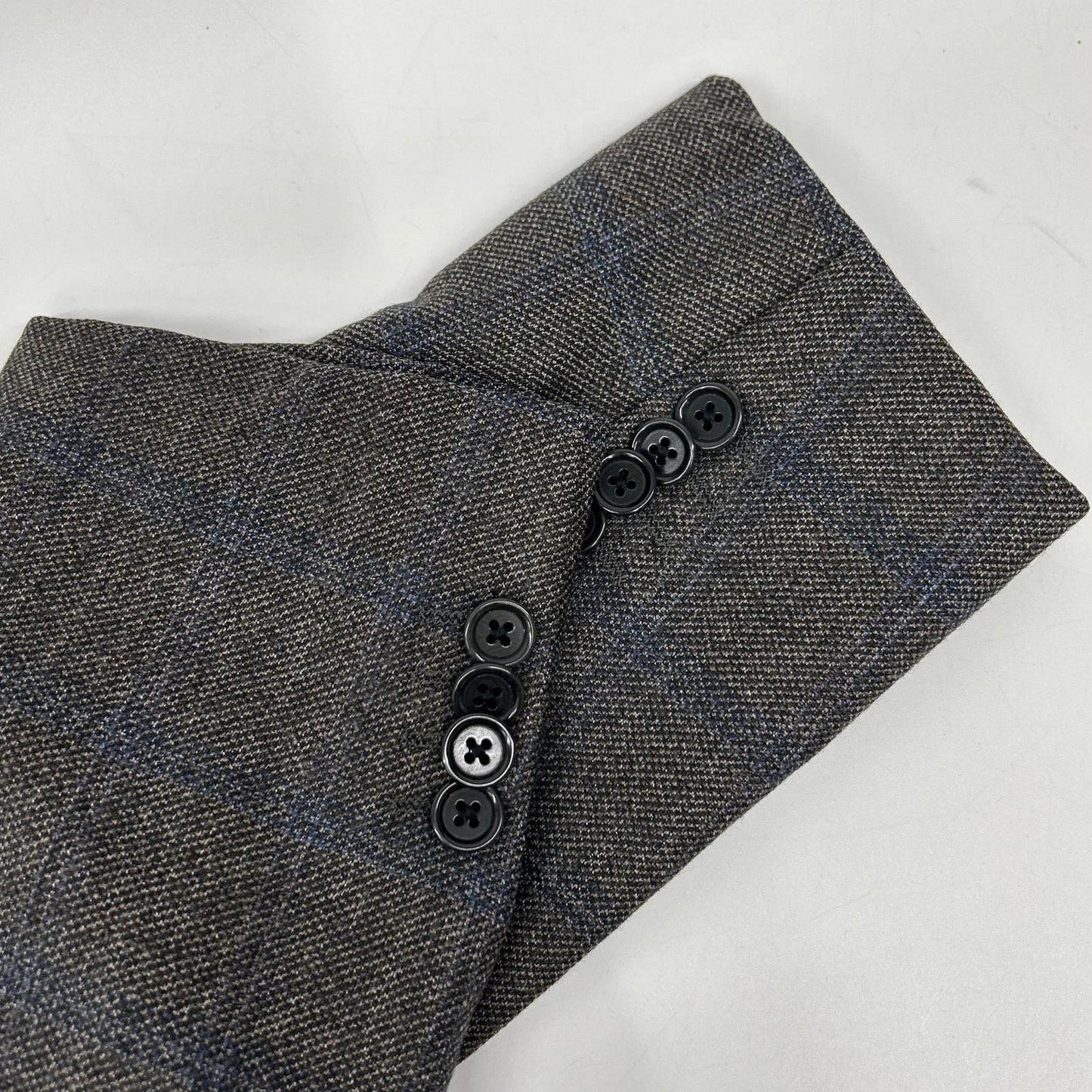 UNITED ARROWS 联合阿ローズ 1123-161-0128 棕色 羊毛 两件套西装 西服 套装