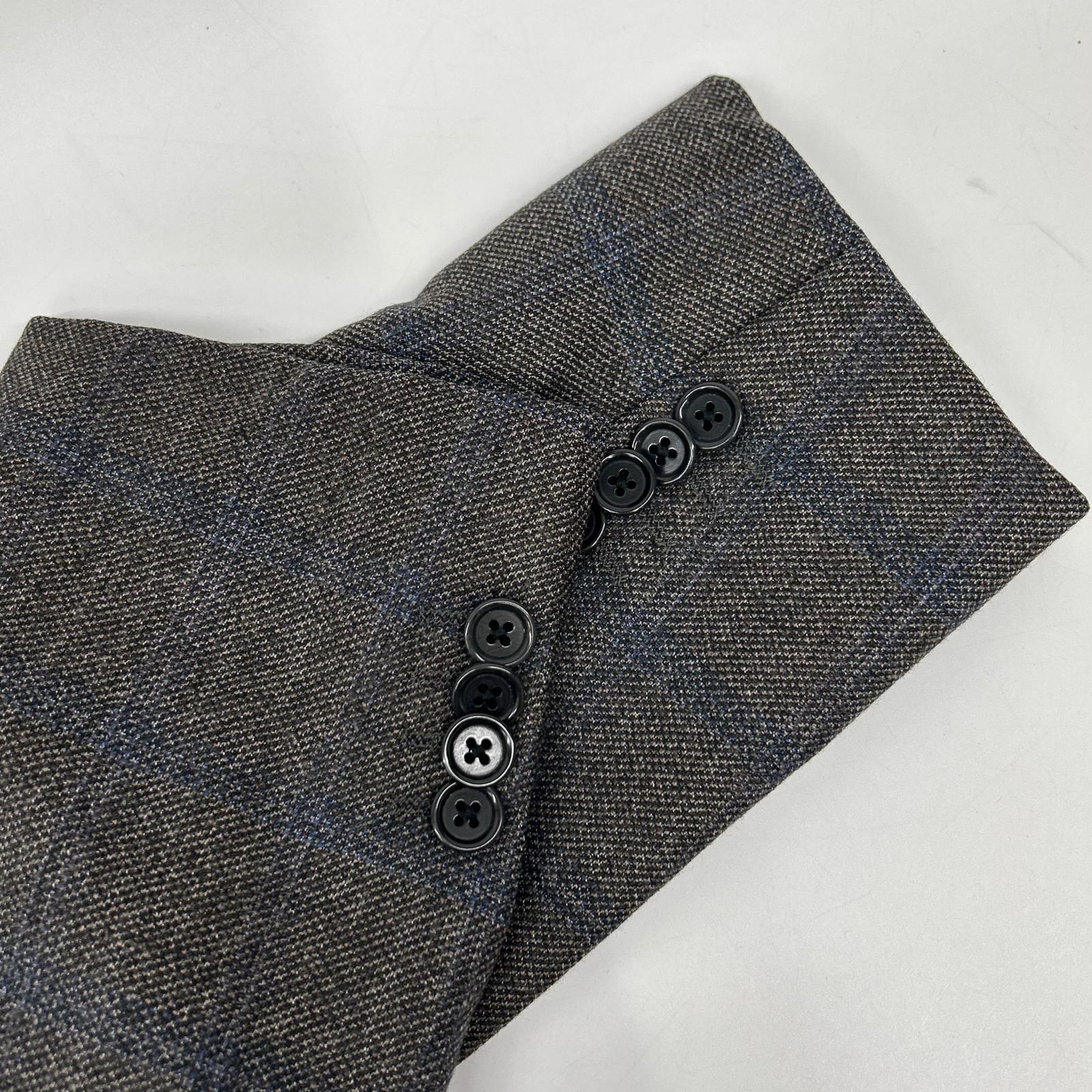 UNITED ARROWS 联合阿ローズ 1123-161-0128 棕色 羊毛 两件套西装 西服 套装