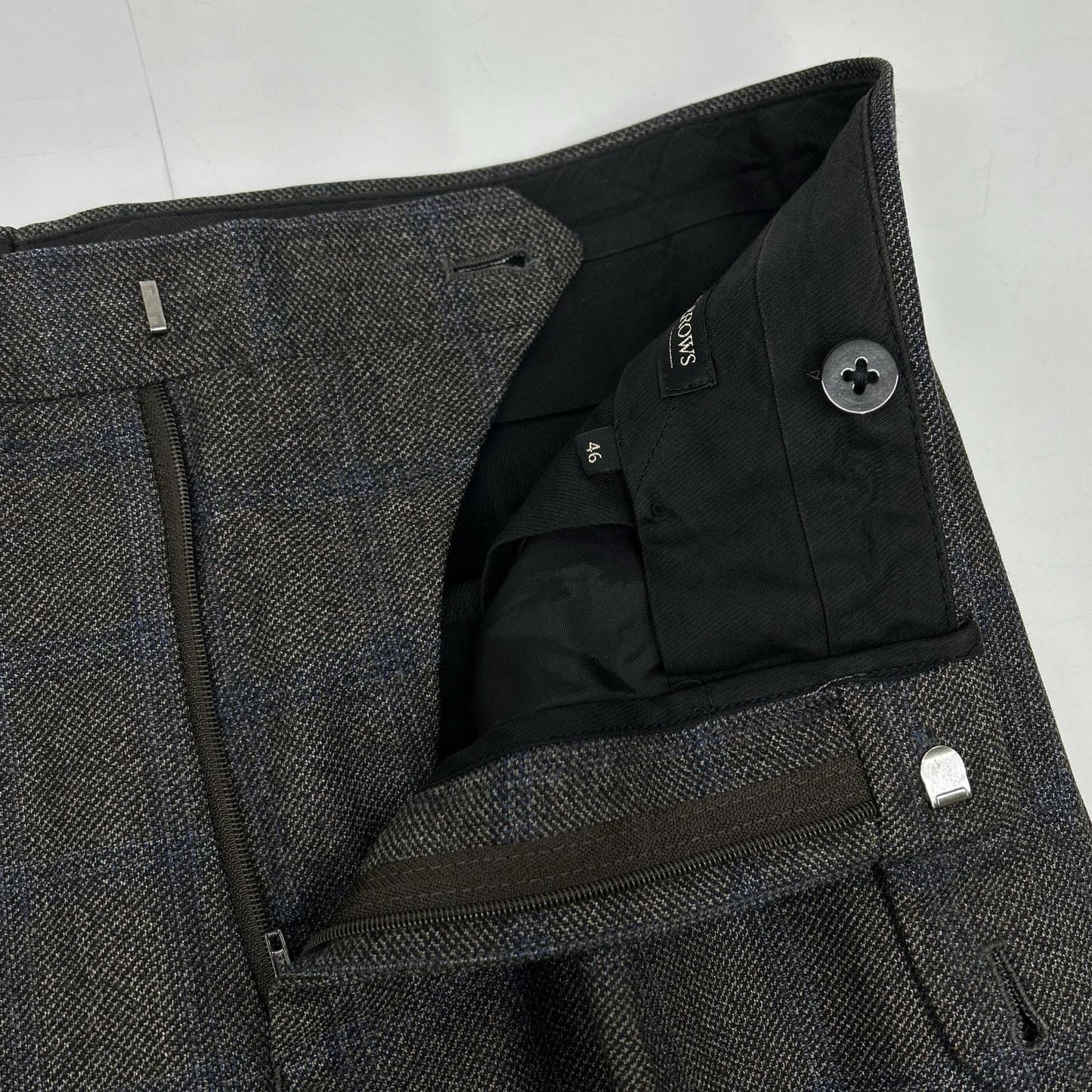 UNITED ARROWS 联合阿ローズ 1123-161-0128 棕色 羊毛 两件套西装 西服 套装