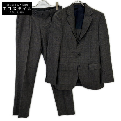 UNITED ARROWS 联合阿ローズ 1123-161-0128 棕色 羊毛 两件套西装 西服 套装