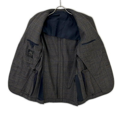 UNITED ARROWS 联合阿ローズ 1123-161-0128 棕色 羊毛 两件套西装 西服 套装