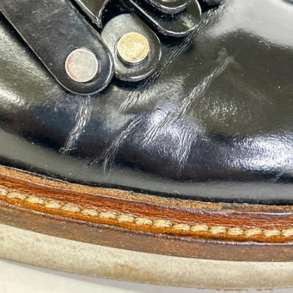 TOD'S トッズ スタッズ キルト モンクストラップ パテント ローファー シューズ