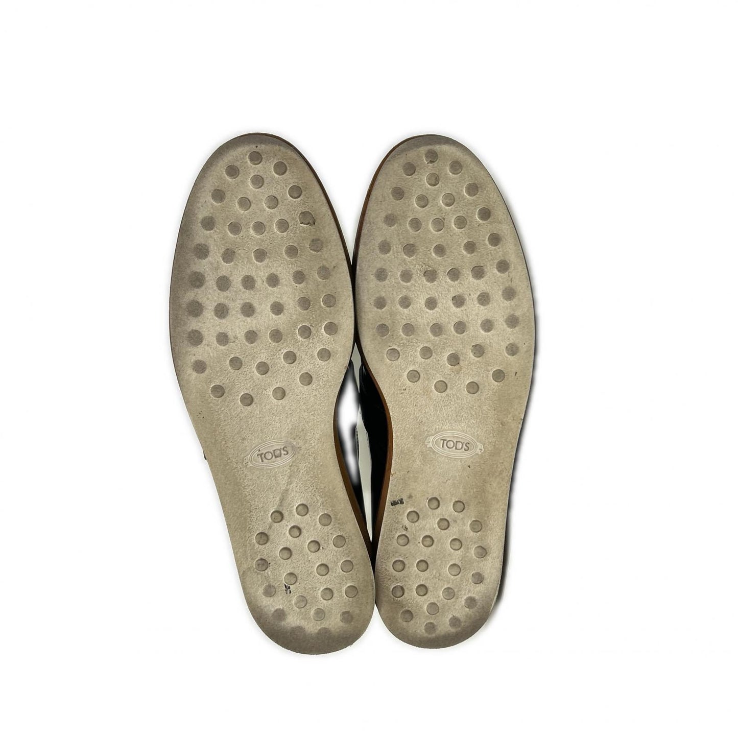 TOD'S トッズ スタッズ キルト モンクストラップ パテント ローファー シューズ