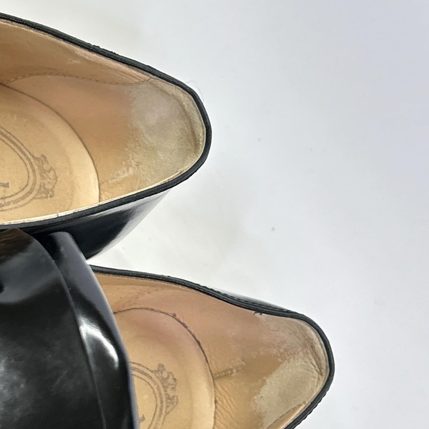 TOD'S トッズ スタッズ キルト モンクストラップ パテント ローファー シューズ