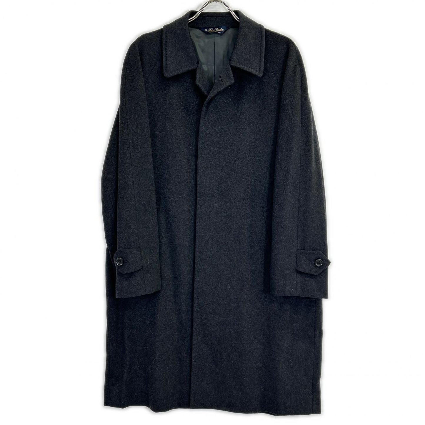 Brooks Brothers 布克兄弟 黑色 100%羊绒 立领大衣 大衣