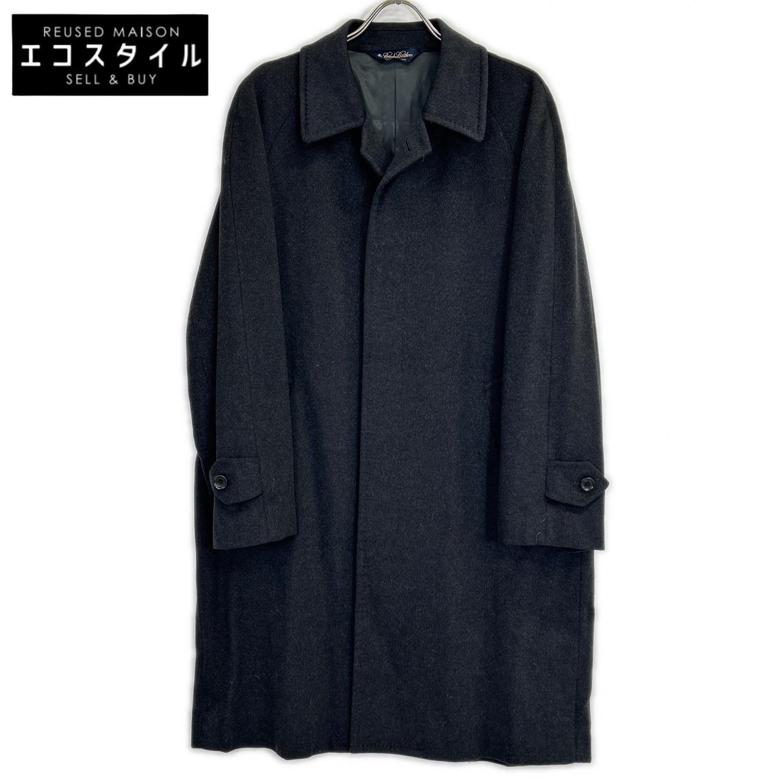 Brooks Brothers 布克兄弟 黑色 100%羊绒 立领大衣 大衣