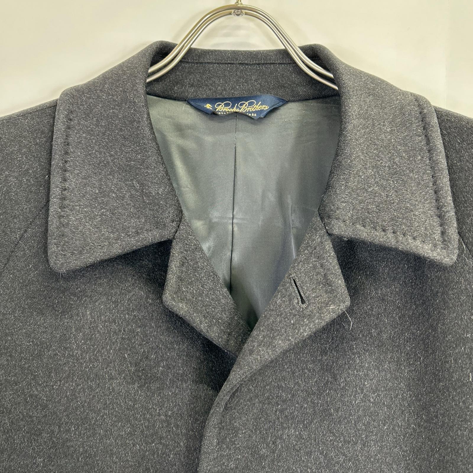 Brooks Brothers 布克兄弟 黑色 100%羊绒 立领大衣 大衣