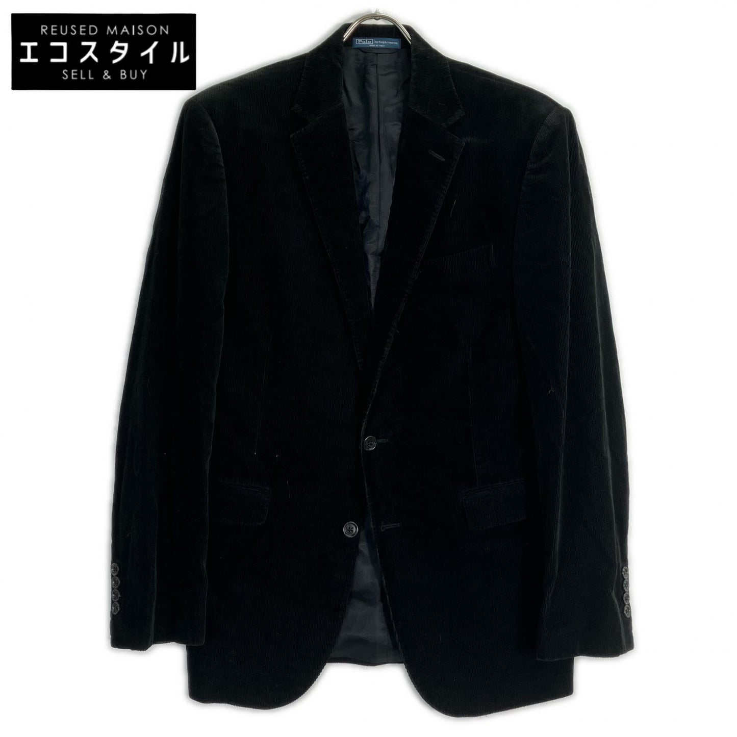 POLO RALPH LAUREN Black Corduroy 2B Jacket