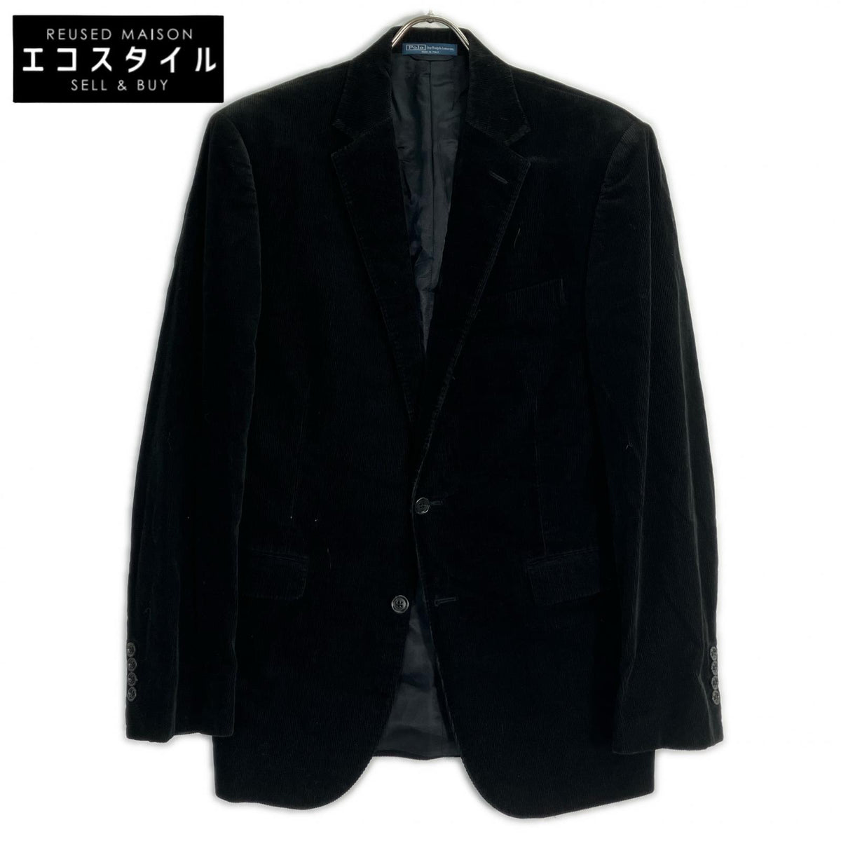 POLO RALPH LAUREN Black Corduroy 2B Jacket