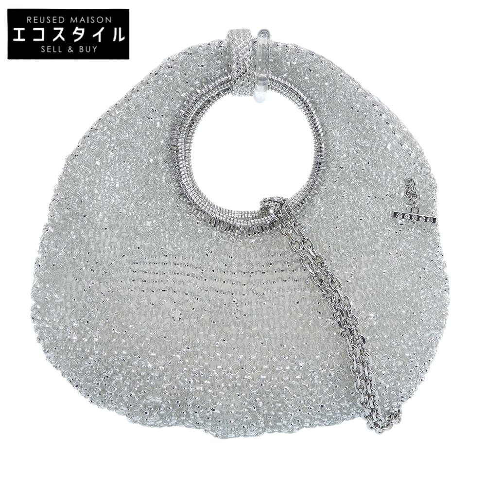 ANTEPRIMA アンテプリマ 美品 パッロンチーノ ワイヤーバッグ 2WAY ハンドバッグ ショルダーバッグ レディース シルバー ハンドバッグ