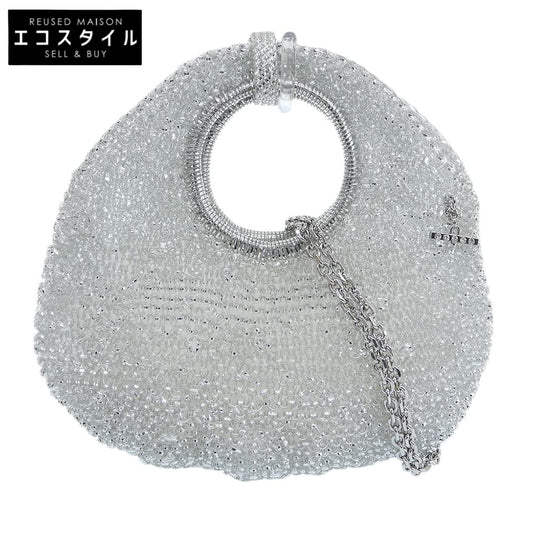 ANTEPRIMA アンテプリマ 美品 パッロンチーノ ワイヤーバッグ 2WAY ハンドバッグ ショルダーバッグ レディース シルバー ハンドバッグ