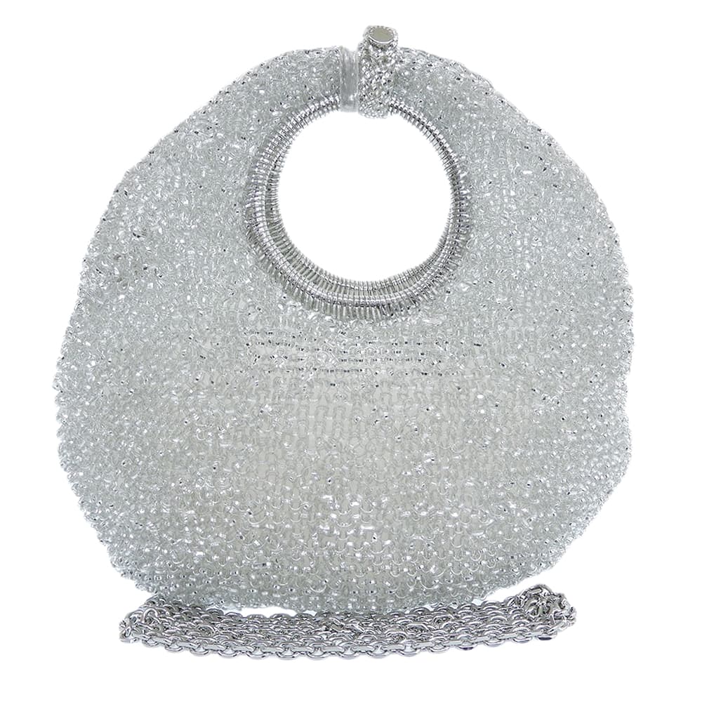 ANTEPRIMA アンテプリマ 美品 パッロンチーノ ワイヤーバッグ 2WAY ハンドバッグ ショルダーバッグ レディース シルバー ハンドバッグ