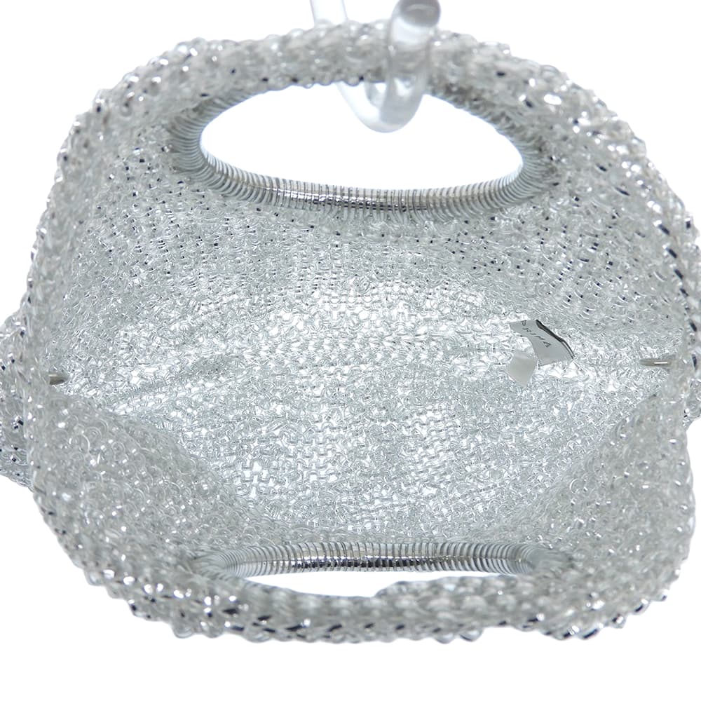 ANTEPRIMA アンテプリマ 美品 パッロンチーノ ワイヤーバッグ 2WAY ハンドバッグ ショルダーバッグ レディース シルバー ハンドバッグ