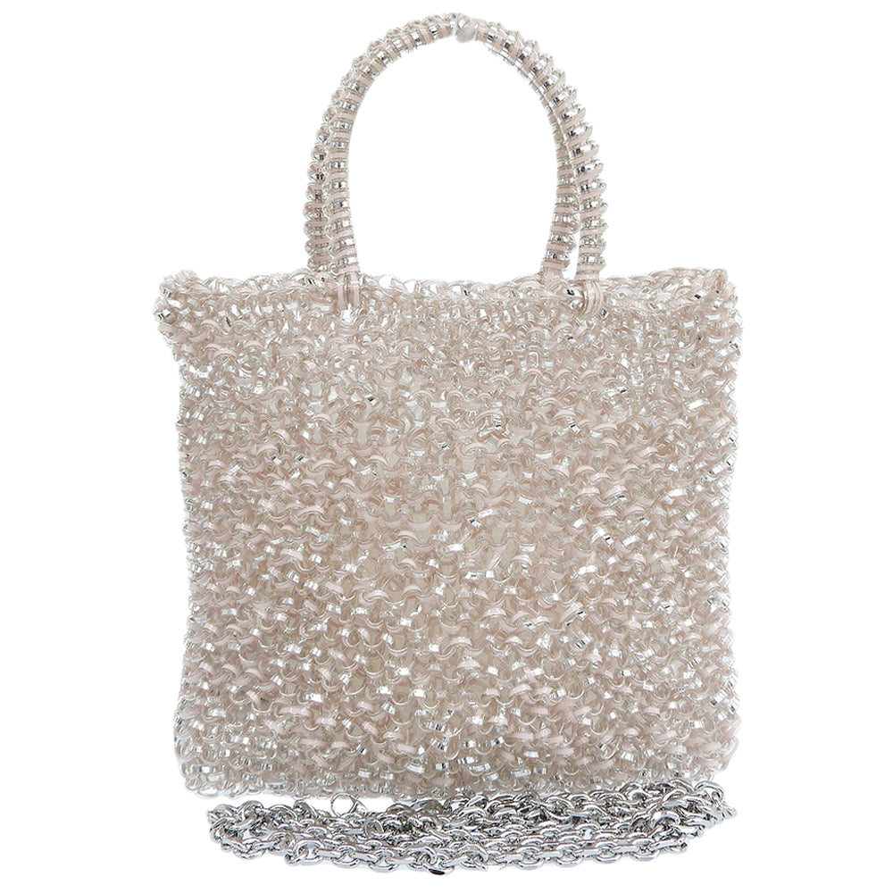 ANTEPRIMA アンテプリマ 美品 ミニアトゥーラ 2WAY ワイヤーバッグ ハンドバッグ ショルダーバッグ レディース ピンク ハンドバッグ