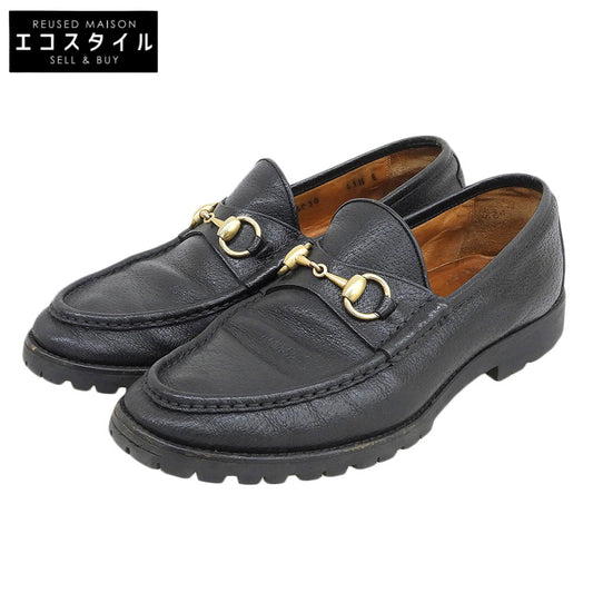 GUCCI グッチ コマンドソール ホースビット ローファー シューズ メンズ ブラック 41 1/2 シューズ 41.5