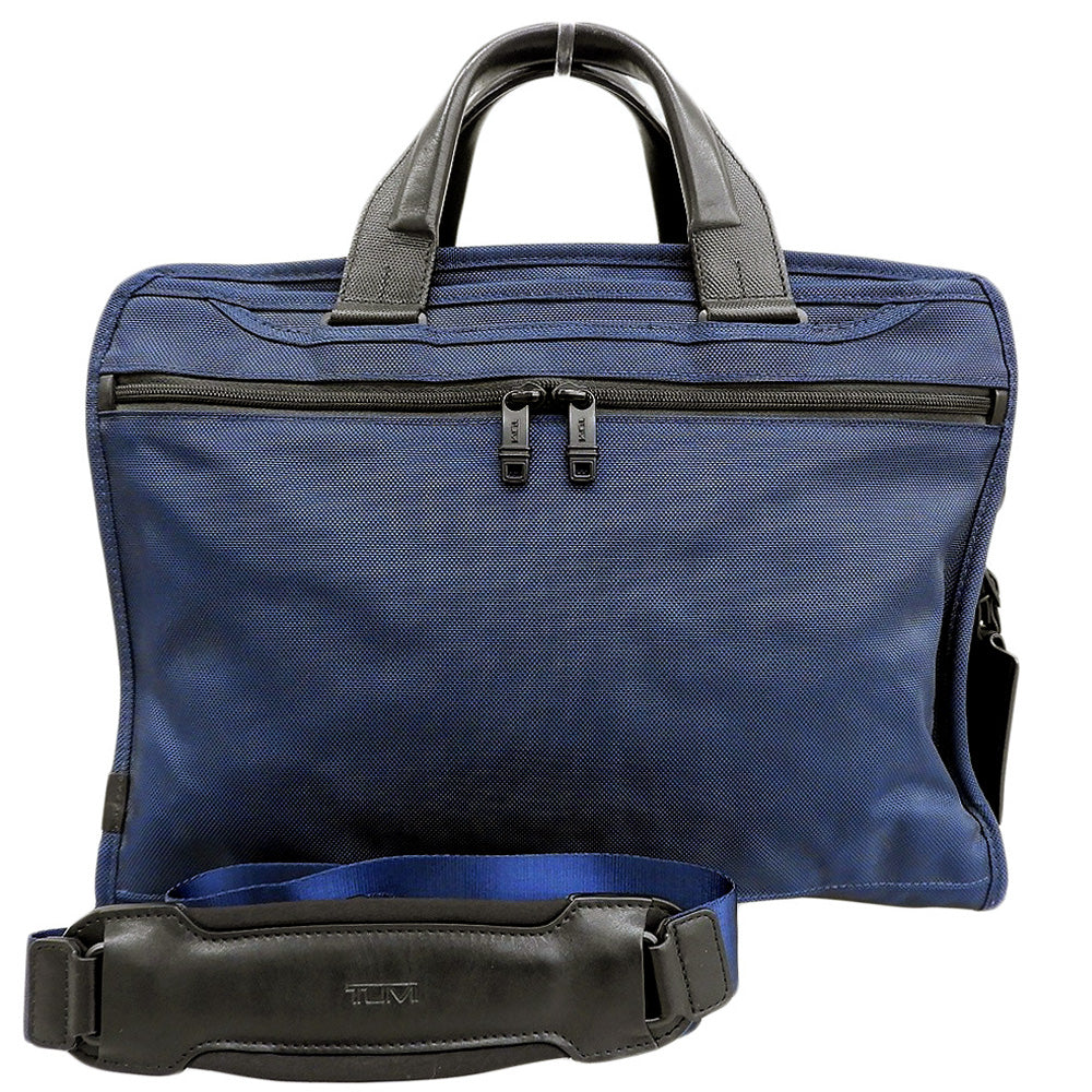 TUMI Alpha 2-Way Briefcase Business Bag Men's Navy 26108NVS2E