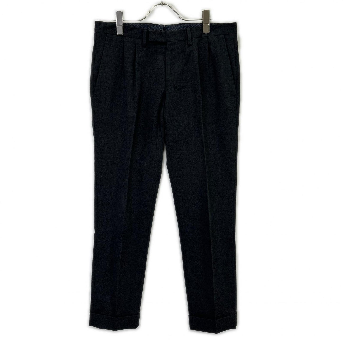 GERMANO ジェルマーノ 9327G ﾁｬｺｰﾙｸﾞﾚｰ ｳｰﾙ ｽﾗｯｸｽ ボトムス