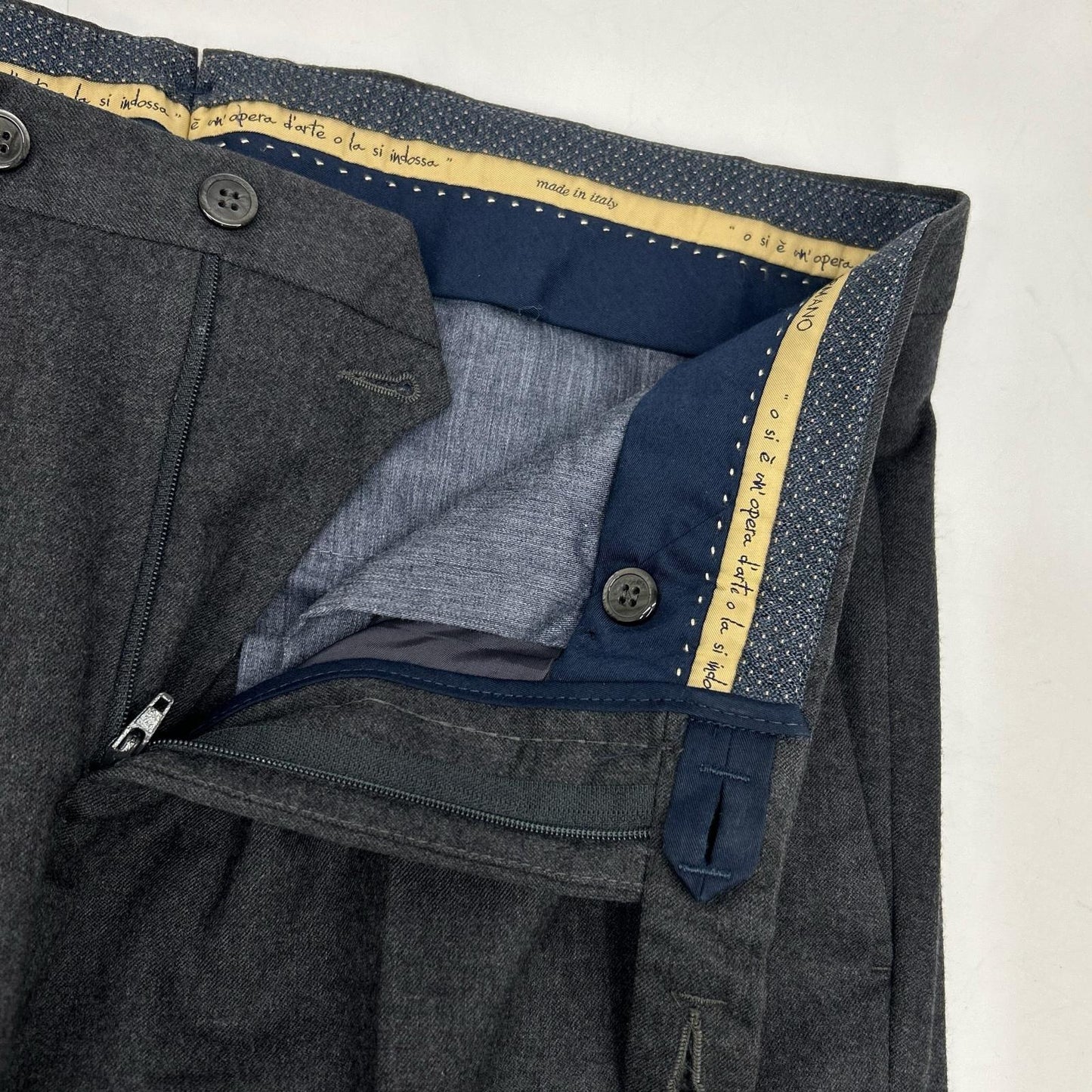 GERMANO ジェルマーノ 9327G ﾁｬｺｰﾙｸﾞﾚｰ ｳｰﾙ ｽﾗｯｸｽ ボトムス