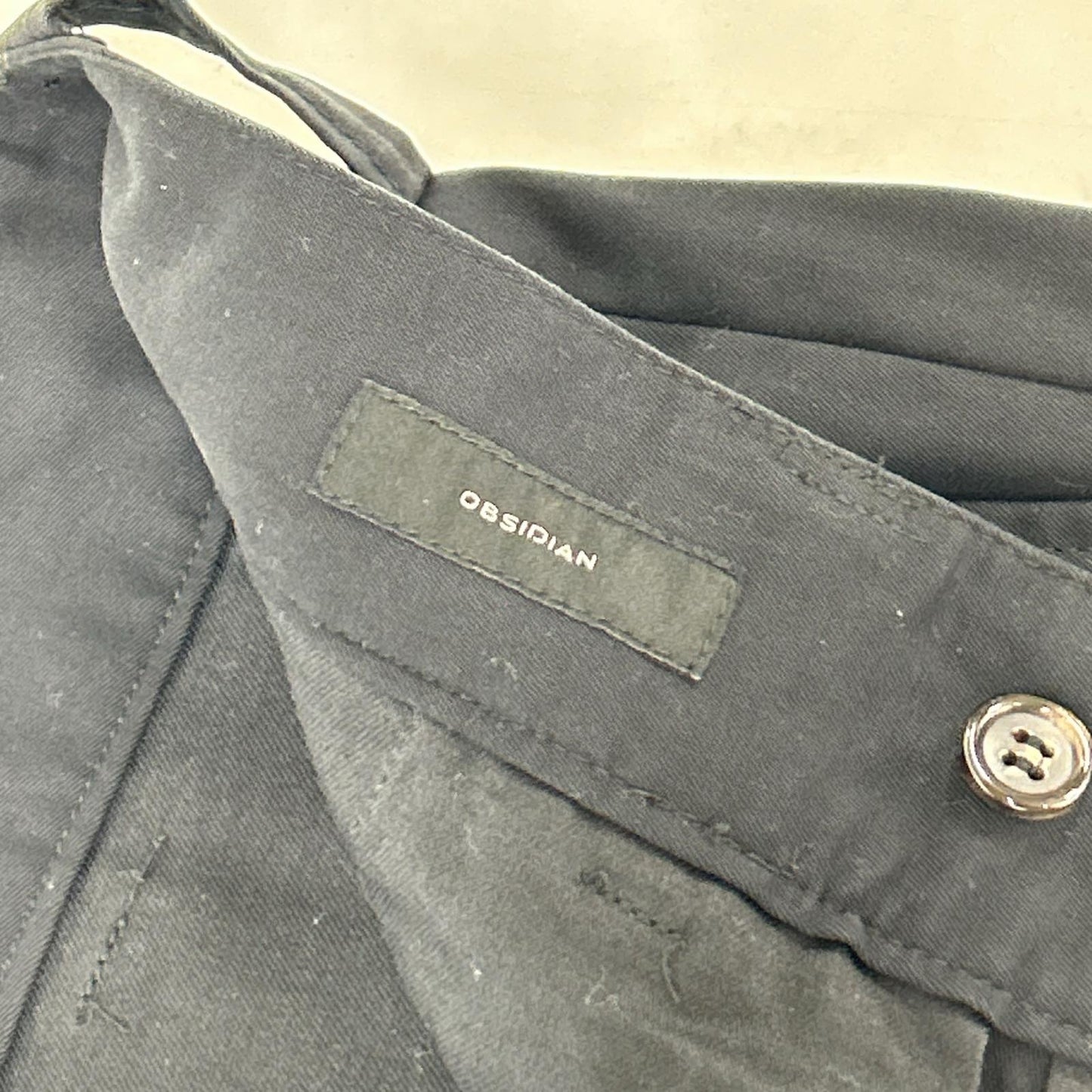 OBSIDIAN オブシディアン 21AW　0DM22SP056 ブラック コットン パンツ ボトムス